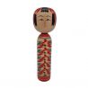 Grande bambola giapponese in legno, KOKESHI VINTAGE, 24.5cm