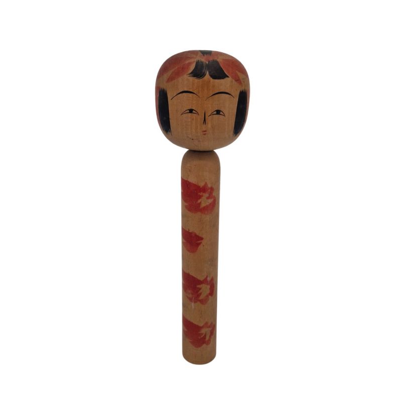Large Japanese wooden doll, KOKESHI VINTAGE, 24.5cm