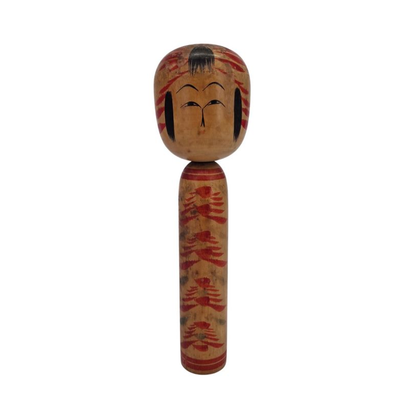 Large Japanese wooden doll, KOKESHI VINTAGE, 24.5cm