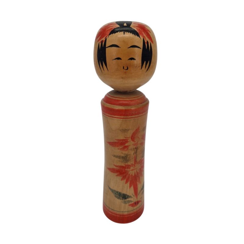 Japanese wooden doll, KOKESHI VINTAGE, 21cm