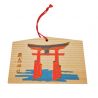 Amuleto giapponese EMA in legno