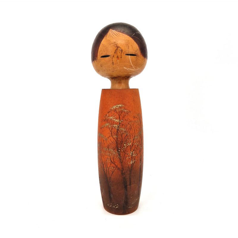 Poupée en bois japonaise, KOKESHI VINTAGE, 33.5cm