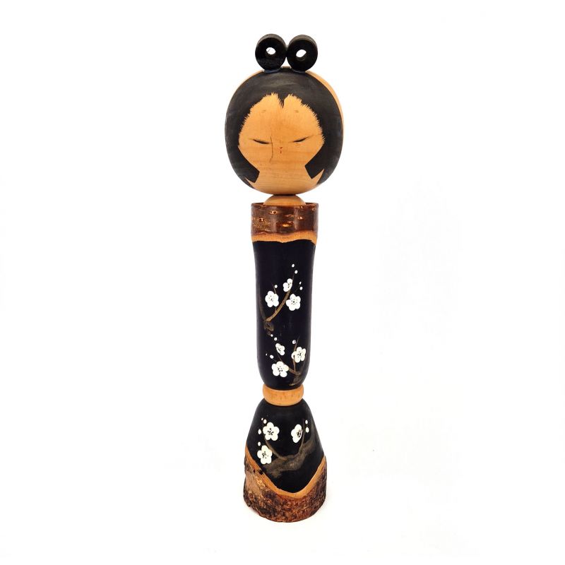 Bambola giapponese in legno, KOKESHI VINTAGE, 36 cm
