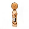Bambola giapponese in legno, KOKESHI VINTAGE NARUKO, 30 cm