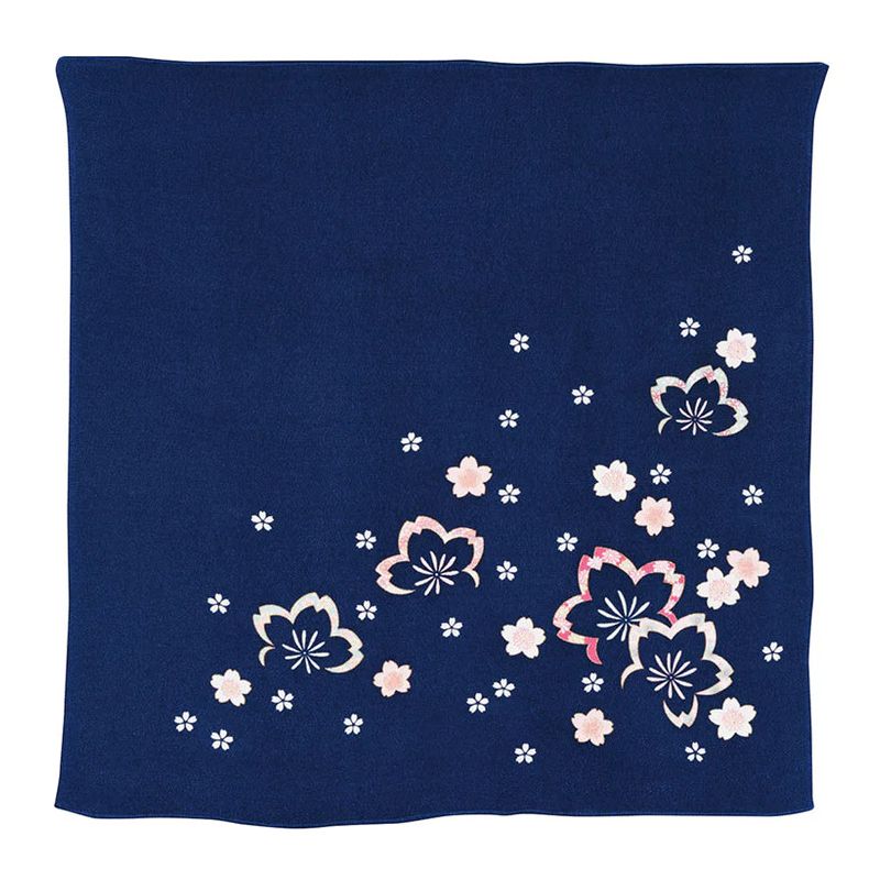 Furoshiki japonés sakura azul marino, SAKURA NO HANA