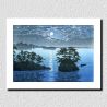 Kawase Hasui print reproduction, Moonlight in Matsushima, Matsushima, Futagojima