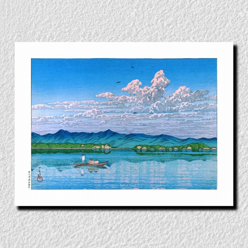 print reproduction of Kawase Hasui, Hamana Lake, Hamana-ko
