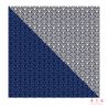 Japanese cotton handkerchief with wave pattern, SEIGAIHA