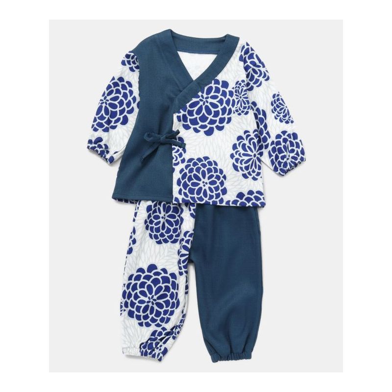 Conjunto de patrones de crisantemo azul Jinbei, AOI KIKU