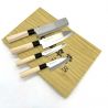 Caja de 4 cuchillos japoneses Santoku Nakiri Sashimi Deba - - SEKIRYU