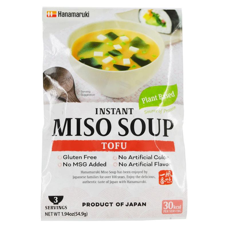 Zuppa di miso istantanea vegana senza glutine con tofu, TOFU MISOSHI RU PASTE