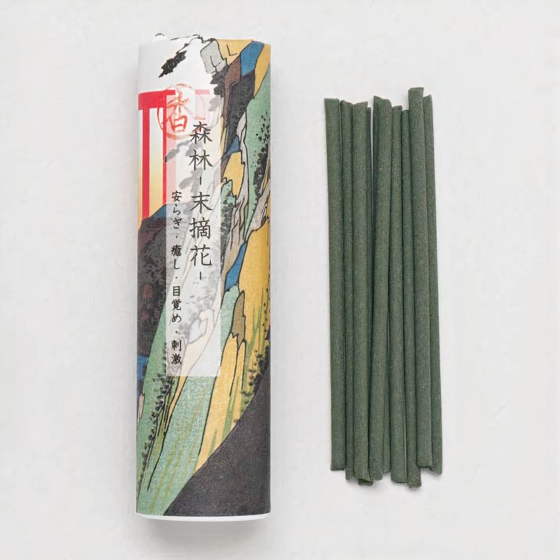 10 Roll Incense Sticks, Relaxation/Healing/Awakening/Stimulation - JUMOKU GA SHIGETTA