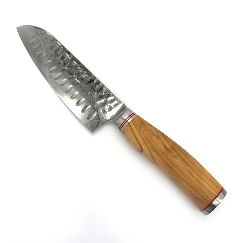 Cuchillo grande para cortar verduras con mango de olivo - Orivu~ie - 9cm
