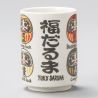 taza de té tradicional japonesa con diseños DARUMA