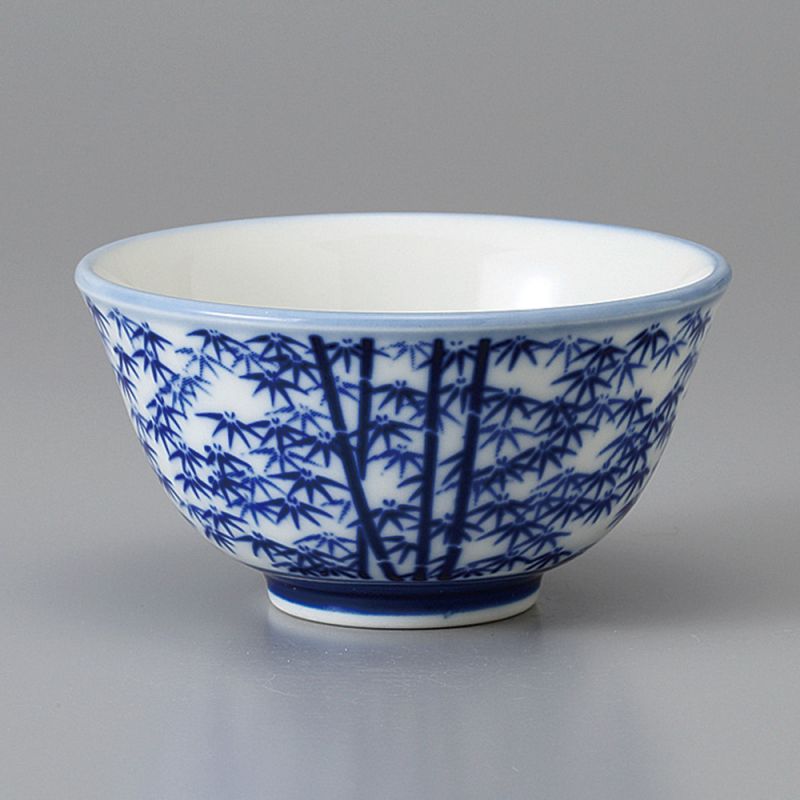 tasse japonaise blanche motifs bambou TAKEBAYASHI ATSUSHI SENCHA