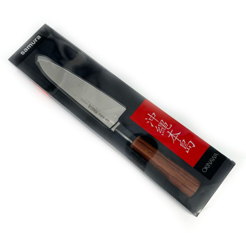Vielseitiges Samura-Messer mit Palisandergriff – Pinku – 17,5 cm