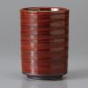 Japanese red teacup ceramic 361503578