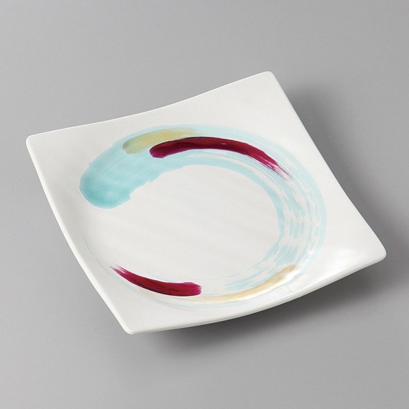 Japanese square plate, Shirasa gi shiro