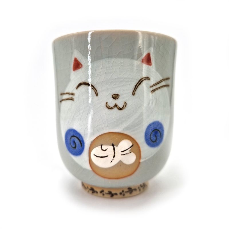 Taza de té japonés gatos gris,rosa - PINKU NO NEKO