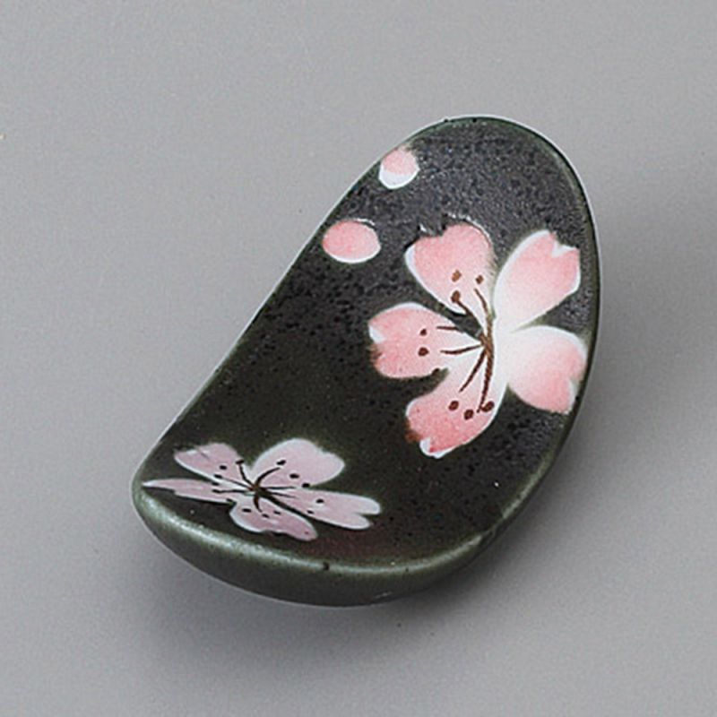 Porta bacchette giapponese in ceramica kirschbluten, SAKURA, grigio