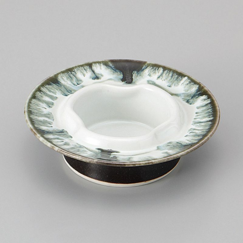 Ceramic ashtray, white infused paint - CHUNYU