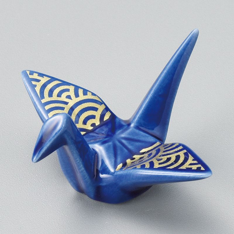 Poggia bacchette in ceramica giapponese, blu, KUREN