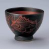 Japanese ceramic rice bowl - KUROKOI