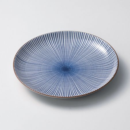 assiette japonaise en céramique ronde SENDAN-TOKUSA