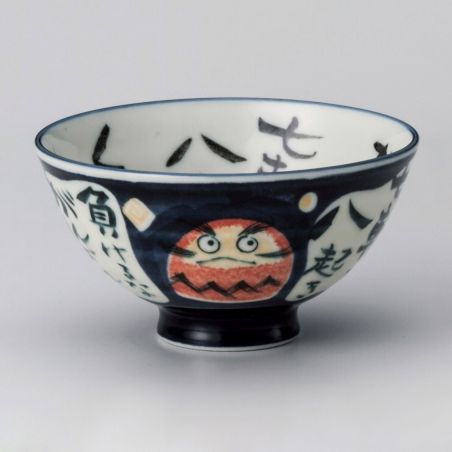 Japanese ceramic rice bowl - DARUMA