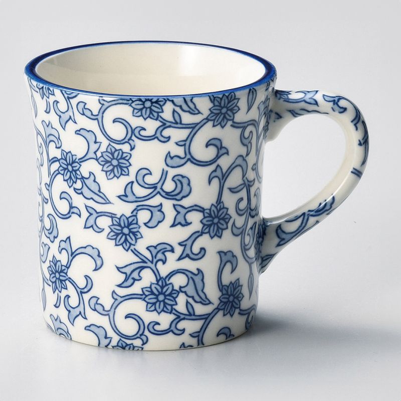 Taza de cerámica japonesa - KARAKUSA AO