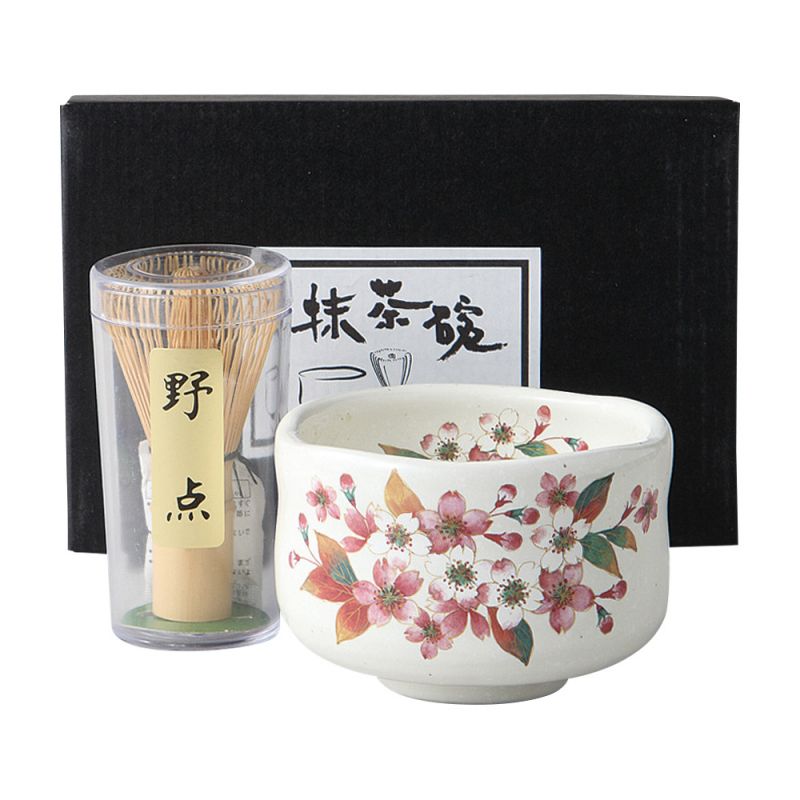 Ciotola giapponese per la cerimonia del tè con frusta - KONOIKIZAKURA