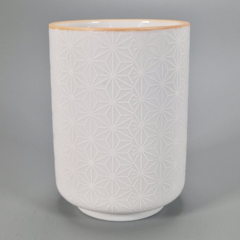 Tasse à thé japonaise en céramique, blanc - ASANOHA