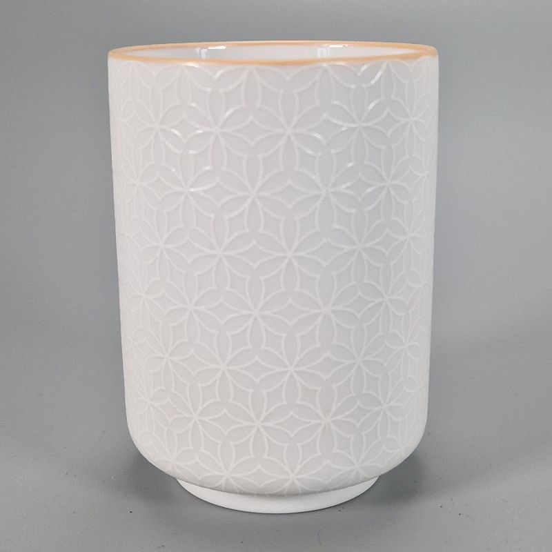 Japanese ceramic tea cup, white - SHIPPO