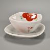 Ceramic vessel and saucer set - REDDO UME