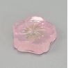 Pink Japanese flower shaped chopsticks rest in glass SAKURA HASHIOKI