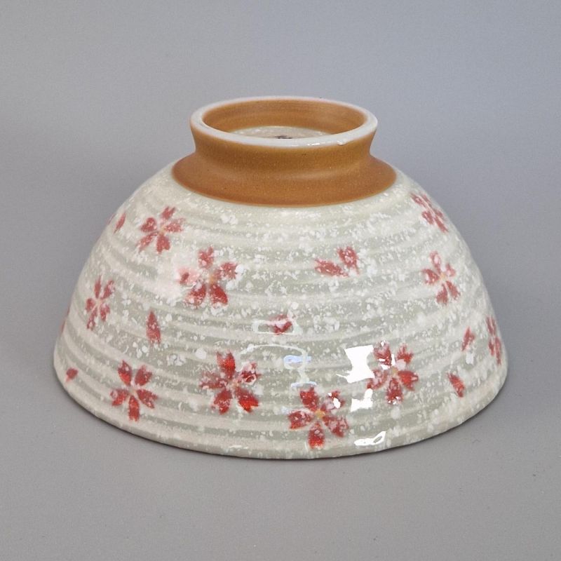 Cuenco de arroz de cerámica japonés, SAKURA, rosa