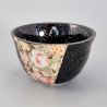 Cuenco de arroz de cerámica japonés - KURO HANA