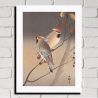 Japanese print, Two sparrows, OHARA KOSON