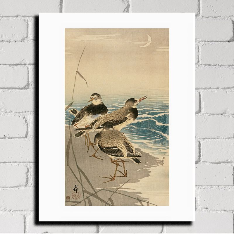 Japanese print, Seagulls, OHARA KOSON