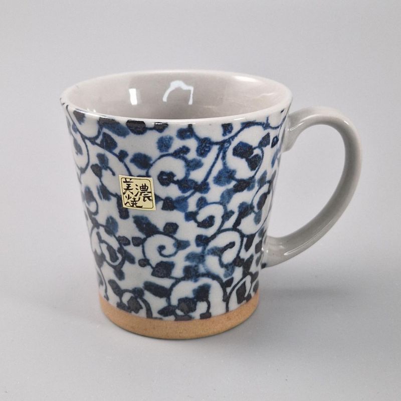 Taza de cerámica azul japonesa - AO KARAKUSA