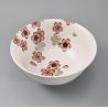 ciotola bianco per ramen di ceramica, SAKURA, fiori