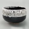 Bol noir et blanc en céramique pour cérémonie du thé - KURO TO SHIRO