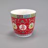 red japanese teacup in ceramic new arabesque HASU
