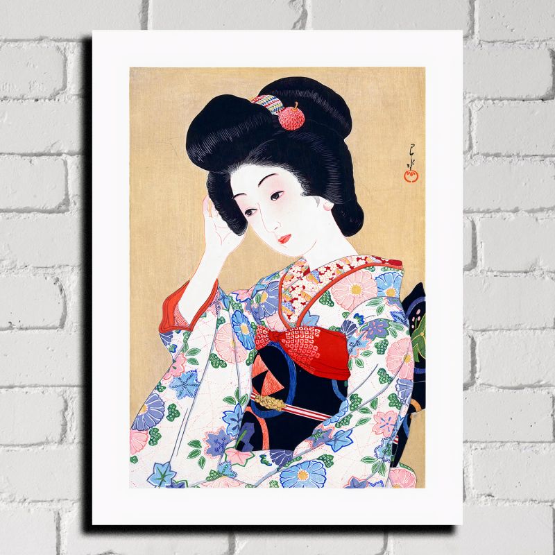 Japanese print, Geisha, Kawase hasui