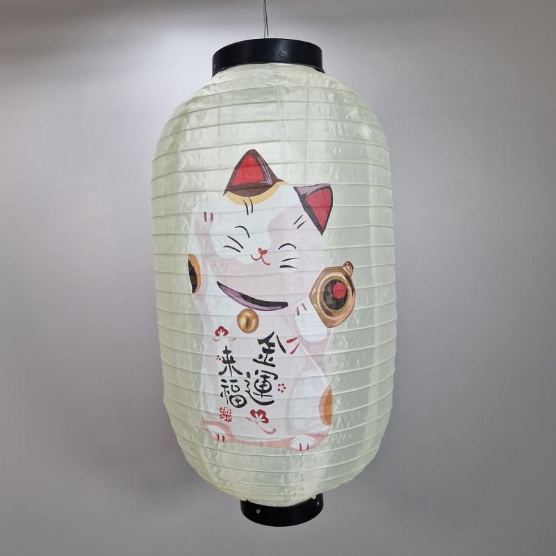 Ceiling fabric lantern, Manekineko 1