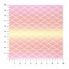 large sheet of Japanese paper, YUZEN WASHI, pink, waves, Nami
