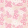 hoja grande de papel japonés, YUZEN WASHI, rosa, flores de cerezo en plena floración, pequeña