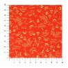 large sheet of Japanese paper, red, YUZEN WASHI, Crane, Turtle and Treasure