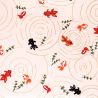 grande feuille papier japonais, YUZEN WASHI, rose, Goldfish