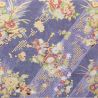 sheet of Japanese paper, YUZEN WASHI, purple, bouquet of Yoi kaori flowers